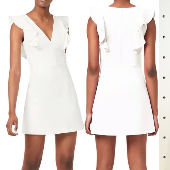 French Connection Dresses & Skirts - NEW FRENCH CONNECTION V-Neck Ruffle Sleeve Dreas